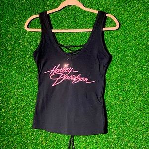 Hatley Davidson Lace Up Top SIZE XL NEW WITH TAGS